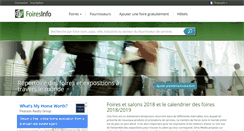 Desktop Screenshot of foiresinfo.fr